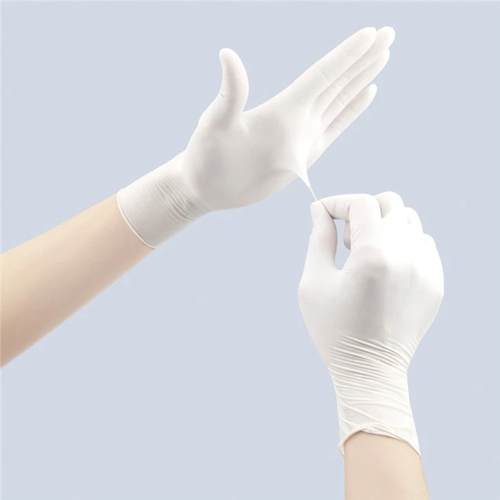 White Disposable Latex Gloves